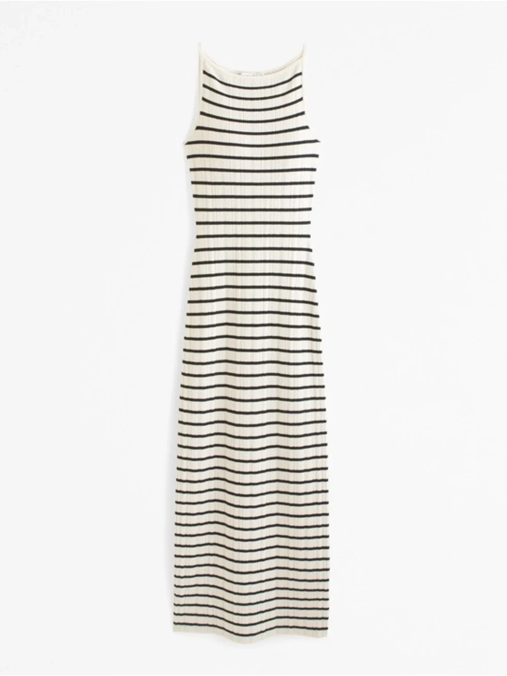 Abercrombie High-Neck striped Midi Sweater Dress